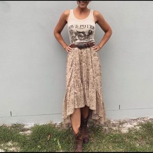 ✨SOLD - Spell Lioness Ruched Maxi Skirt✨